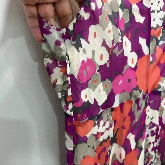 FENN WRIGHT MANSON PETITE GATHERED FRONT DRES size 10 - Picture 6 of 13